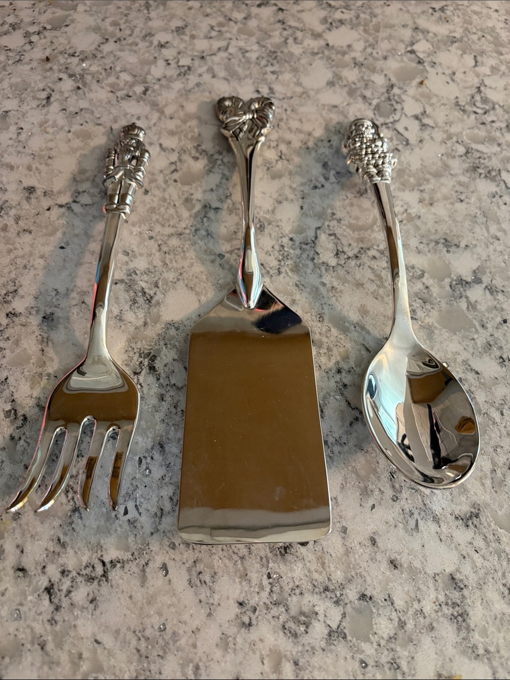 International Silver Company Christmas 3-Pc Serving Set